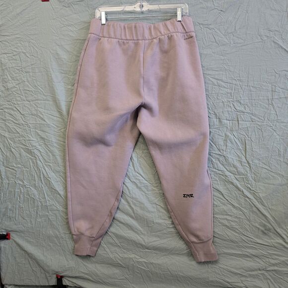 Adidas Jogger Pants Large ZNE Woven Pants Joggers Purple High Waist Trackpants - Picture 3 of 13